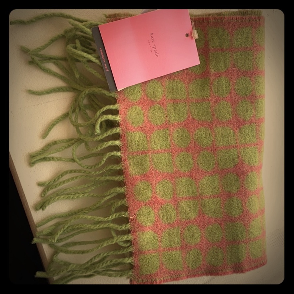 Vintage Kate Spade Scarf Pink & Green